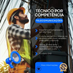 TÉCNICO POR COMPETÊNCIA TELECOMUNICAÇÕES