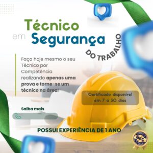 TÉCNICO POR COMPETÊNCIA SEGURANÇA DO TRABALHO