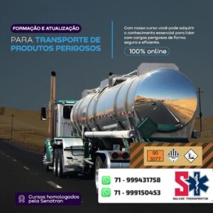MOPP - ATUALZAÇÃO para Condutores de Transporte de Produtos Perigosos