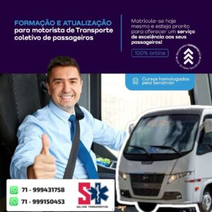 FORMAÇÃO Para Condutores de Veículos de Transporte Coletivo de Passageiros